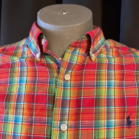 Ralph Lauren classic fit men’s casual button up shirt size large - Picture 3 of 6